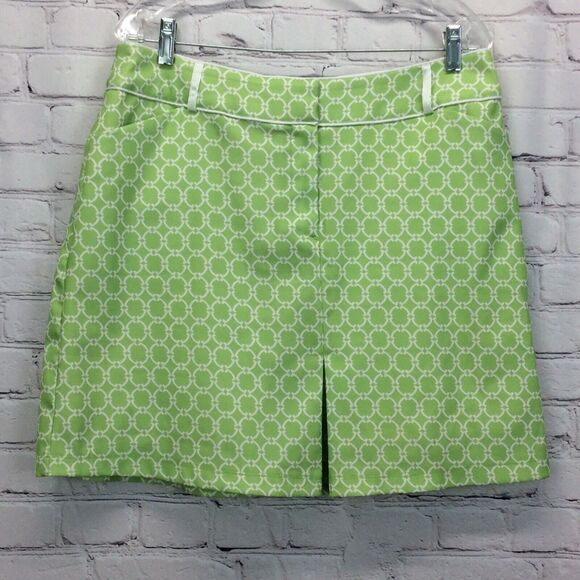 Tail Pants - Tail White Label Golf Skort Women's Size 12 Green/White Lattice Print Athleisure